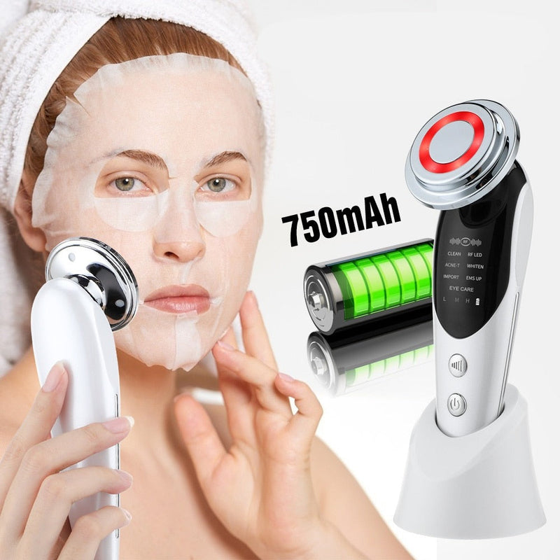 Massageador Rejuvenescedor Facial 7 em 1 - Anti-Envelhecimento mixdecore