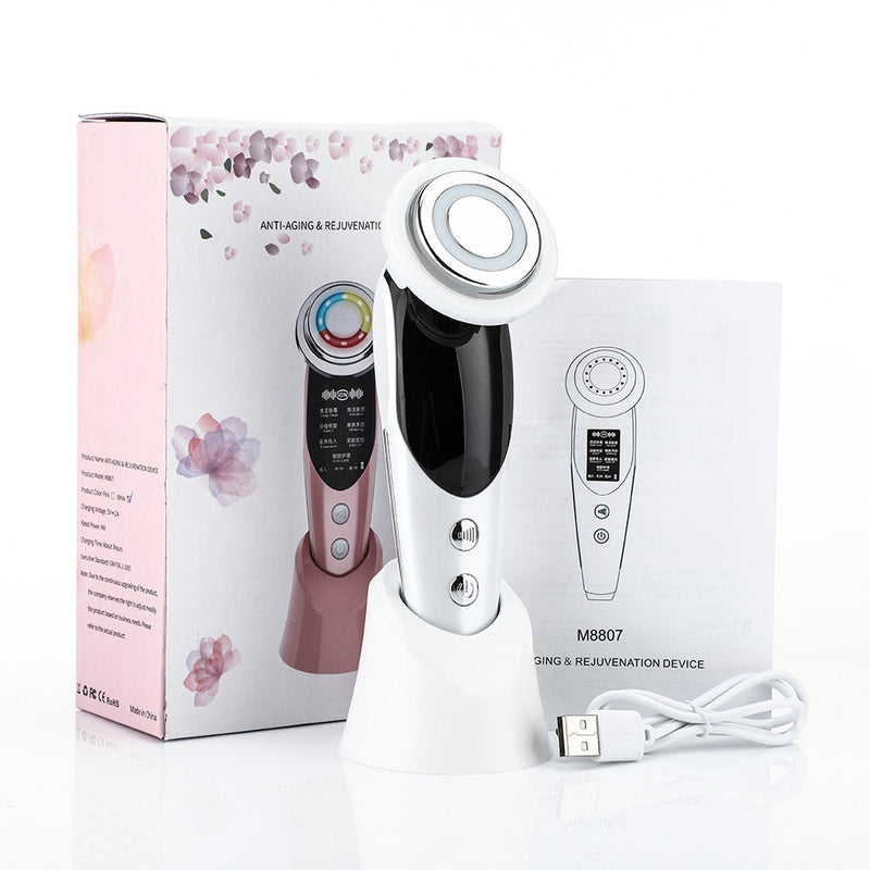 Massageador Rejuvenescedor Facial 7 em 1 - Anti-Envelhecimento mixdecore